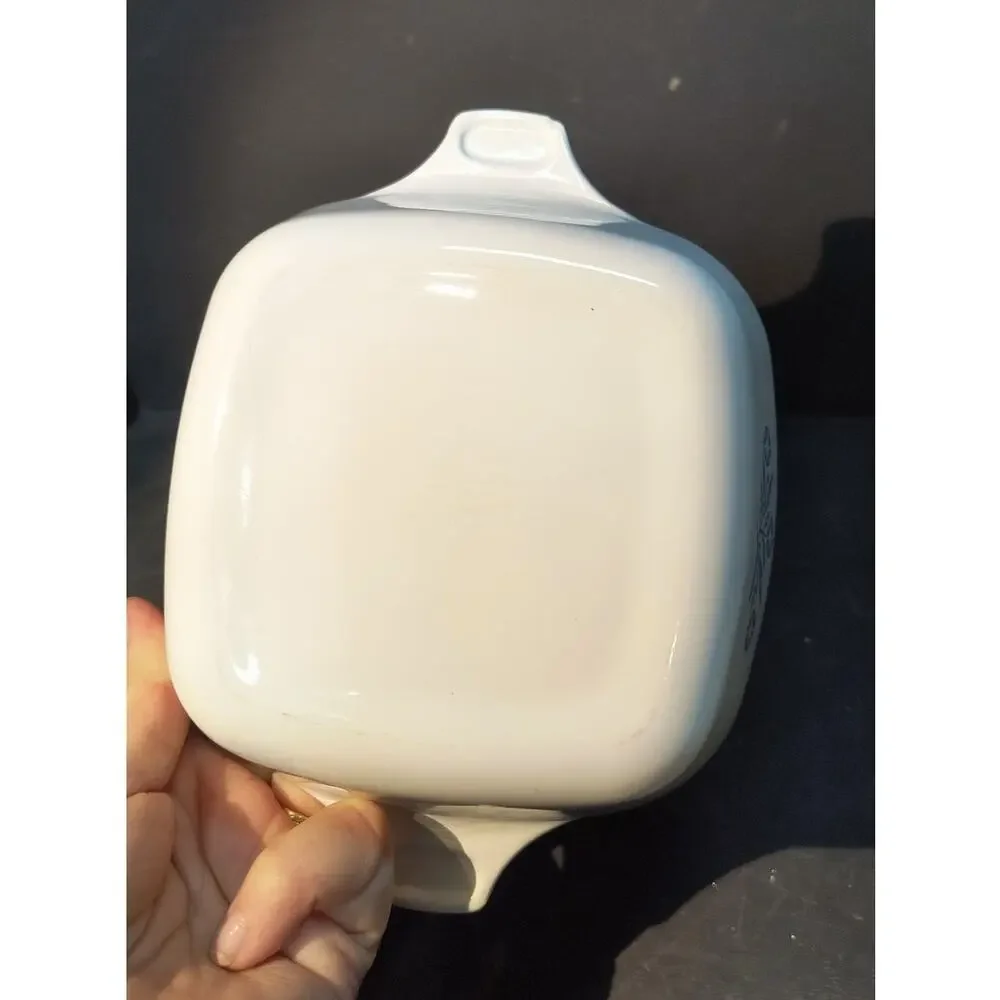 194267. Individual Sized Corning Ware Casserole Dish Blue Cornflower